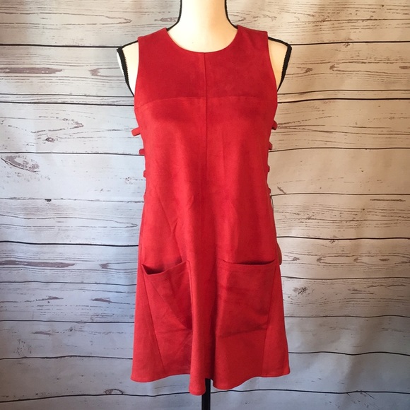 Tularosa Dresses & Skirts - Tularosa Faux Suede Shift dres